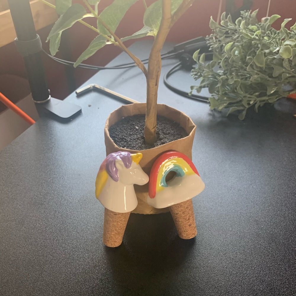 Unicorn & rainbow wine stopper
